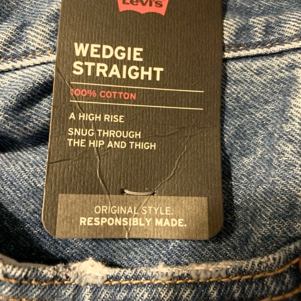 Levi's Premium Wedgie Straight Jeans Size 27 - Picture 11 of 12